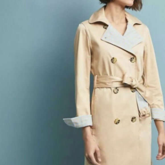 🆕 🧥Anthro Trench M - Picture 2 of 7